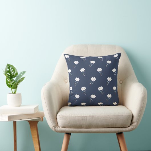 Cute Kawaii Cloud Pattern Throw Pillow クッション (椅子)