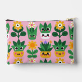 Cute Kawaii Customizable Pot Plant Print アクセサリーポーチ (裏面)