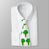 Cute kawaii dancing broccoli cartoon illustration ネクタイ (タイ)