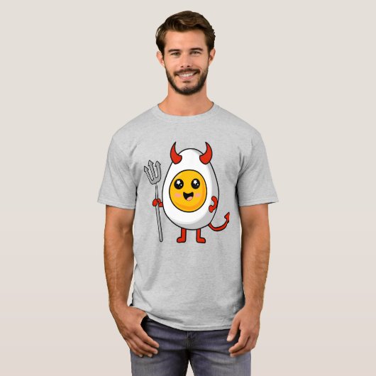 Cute Kawaii Deviled Egg Tシャツ (正面フル)