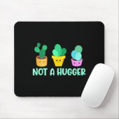 Cute Kawaii Do Not Hug I'm Not A Hugger Cactus マウスパッド (マウス)