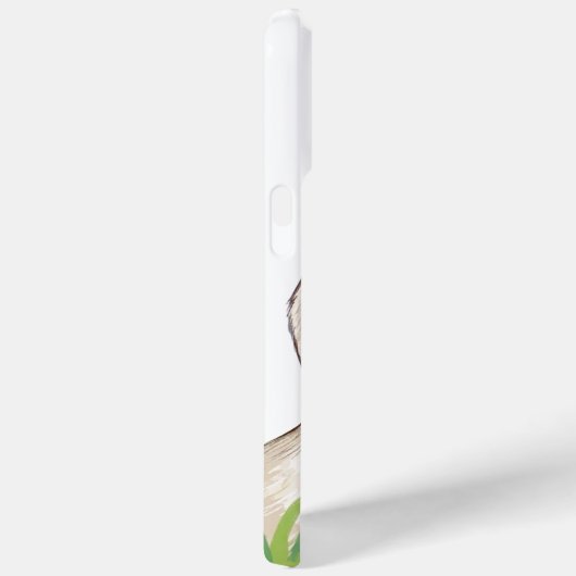 Cute Kawaii Duck with Yellow Flowers Case-Mate iPhoneケース (裏面 / 右)