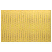 Cute Kawaii Face Custom Name Yellow Cotton Fabric ファブリック (ヤード)