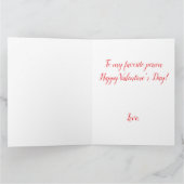 Cute Kawaii Frog Couple Valentine’s Day Card サンキューカード (内部)