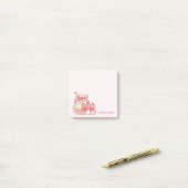 Cute Kawaii Frog Eating Cake Personalized Notepad ポストイット (デスク上)