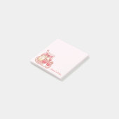 Cute Kawaii Frog Eating Cake Personalized Notepad ポストイット (アングル)