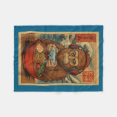 Cute Kawaii Gamer Bigfoot Ramen Retro Japanese Uki フリースブランケット (正面(横))