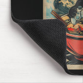 Cute Kawaii Gamer Cat Funny Ramen Retro Japanese C マウスパッド (コーナー)