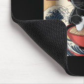 Cute Kawaii Gamer Cat Funny Ramen Retro Japanese C マウスパッド (コーナー)