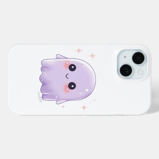 Cute Kawaii Ghost Phone Case | Pastel Halloween Case-Mate iPhoneケース (裏面 (横))