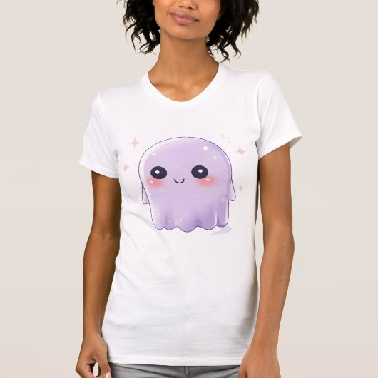 Cute Kawaii Ghost T-Shirt |Halloween Shirt Tシャツ (正面)