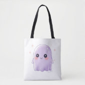 Cute Kawaii Ghost Tote Bag | Aesthetic Halloween  トートバッグ (正面)