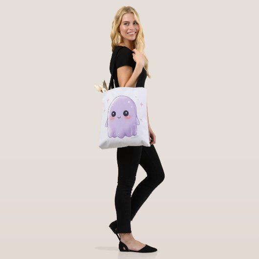 Cute Kawaii Ghost Tote Bag | Aesthetic Halloween  トートバッグ (モデル)