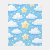 Cute Kawaii Graphic フリースブランケット (正面)