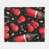 Cute Kawaii Graphic フリースブランケット (正面(横))