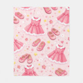 Cute Kawaii Graphic フリースブランケット (正面)