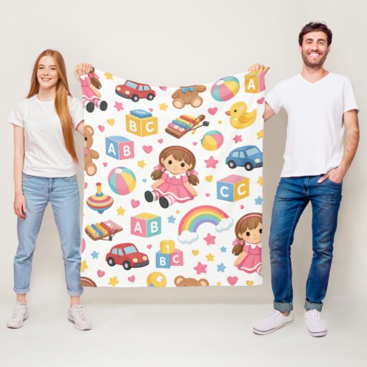 Cute Kawaii Graphic フリースブランケット (インサイチュ)