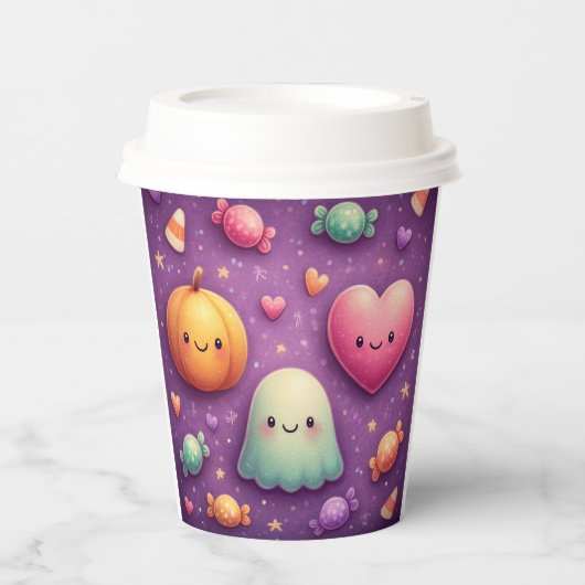 Cute Kawaii Halloween Paper Cups 紙コップ (正面)