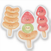 Cute Kawaii Hand-drawn Tanghulu シール (正面)