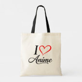 Cute Kawaii Heart Anime トートバッグ (裏面)