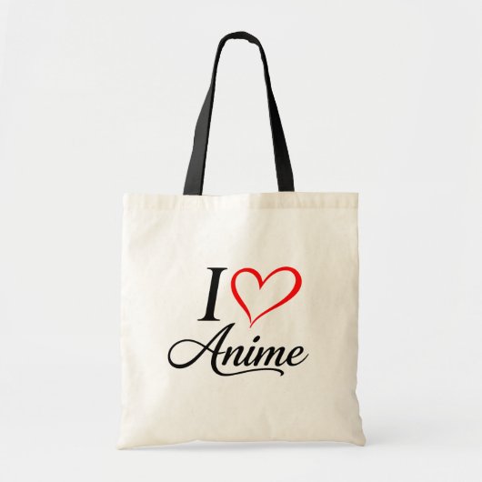  Cute Kawaii Heart Anime トートバッグ (正面)