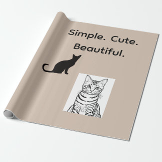 Cute Kawaii Japanese Aesthetic Cat Wrapping Paper  ラッピングペーパー