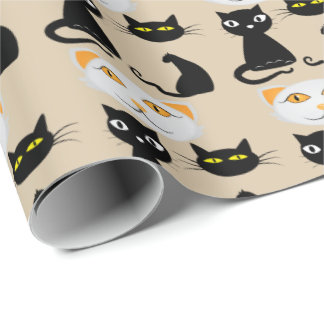 Cute Kawaii Japanese Aesthetic Cat Wrapping Paper  ラッピングペーパー