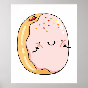 Cute Kawaii Jelly Donut ポスター
