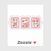 Cute Kawaii Kitten Love Sticker シール (シート)