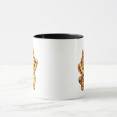 Cute Kawaii Leopard Cat with Boba Tea Mug マグカップ (中央)