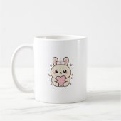 Cute Kawaii Nurse Bunny Mug – Pastel Medical  コーヒーマグカップ (左)