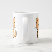 Cute Kawaii Orange Tabby Cat Illustration ジャンボコーヒーマグカップ (裏面)