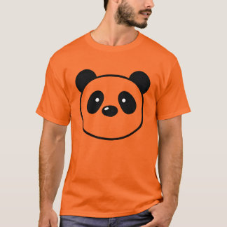 Cute Kawaii Panda Bear Face Minimalist Tシャツ