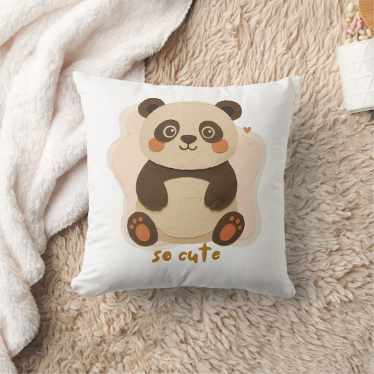 Cute Kawaii Panda Cartoon クッション (ブランケット)