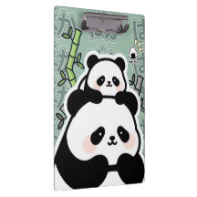 Cute Kawaii Panda Clipboard
