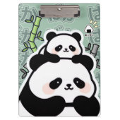 Cute Kawaii Panda Clipboard クリップボード (正面)
