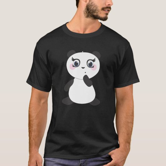 Cute Kawaii Panda Girl - Surprise Design Edition Tシャツ (正面)