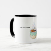 Cute Kawaii Panda in Tea Mug Illustration マグカップ (正面左)