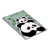 Cute Kawaii Panda Notebook ノートブック (右側)