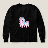 Cute Kawaii Pastel Unicorn Rainbow Girls Birthday  (デザイン背面)