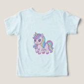 Cute Kawaii Pastel Unicorn Rainbow Girls Birthday  (デザイン裏面)