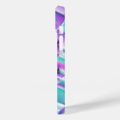 Cute Kawaii Pastel Wave Phone Case Glossy Abstract Case-Mate iPhoneケース (裏面 / 左)