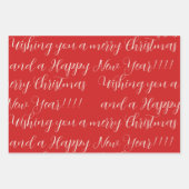 Cute kawaii penguin and gingerbread ラッピングペーパーシート (正面3)