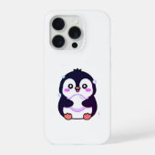 Cute Kawaii Penguin Winter Phone Case iPhoneケース (裏面)