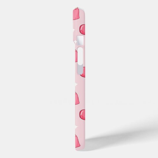 Cute Kawaii Pink Aesthetic Foods Seamless Pattern Case-Mate iPhoneケース (裏面 / 左)