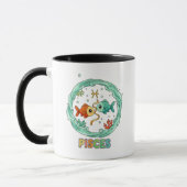 Cute Kawaii Pisces Zodiac Sign マグカップ (左)