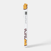 Cute Kawaii Pizza Phone Case Funny Cheesy Food iPhoneケース (左側面)