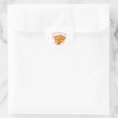 Cute Kawaii Pizza Sticker – Funny Pizza Lover Cart ハートシール (バッグ)