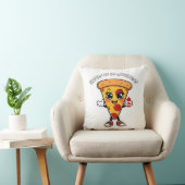 Cute Kawaii Pizza Throw Pillow – Adorable Cartoon  クッション (椅子)