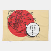 Cute Kawaii Ramen - Funny Japanese Food  キッチンタオル (横)